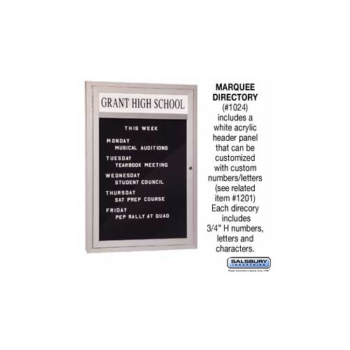 Marquee Directory, 24 x 36 x 2.25 Inch Size, Aluminium