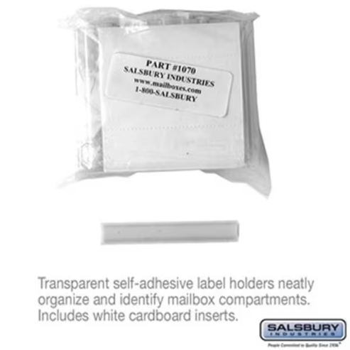 SALSBURY INDUSTRIES Label Holders