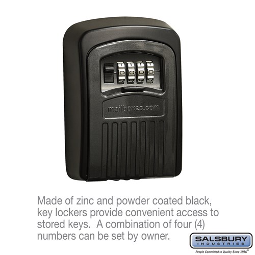 Key Locker, 3 x 4 x 2 Inch Size, Surface Mounted