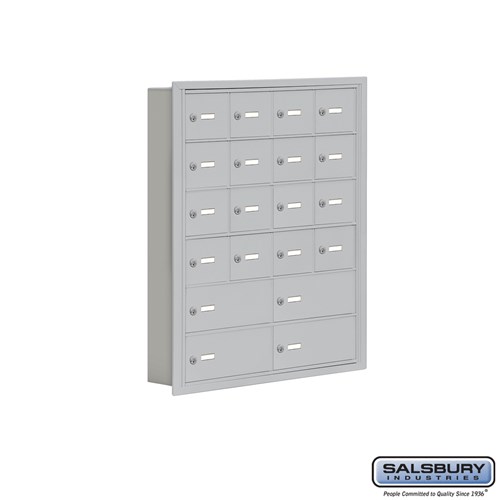 SALSBURY INDUSTRIES 19065-20 Cell Phone Storage Locker, 29.25 x 35.25 x 5.75 Inch Size, 6 Door High | CE7FLR