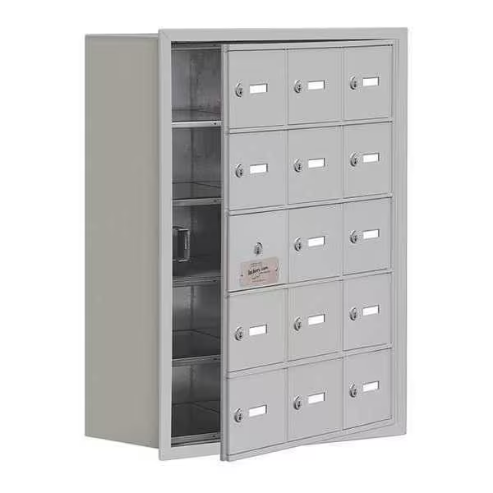 SALSBURY INDUSTRIES 19158-15 Cell Phone Storage Locker, 22.75 x 29.75 x 8.75 Inch Size, 5 Door High | CE7EQB