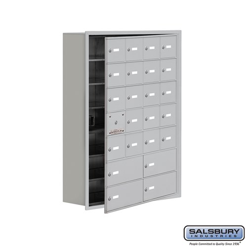 SALSBURY INDUSTRIES 19178-24 Cell Phone Storage Locker, 29.25 x 40.75 x 8.75 Inch Size, 7 Door High | CE7GTH