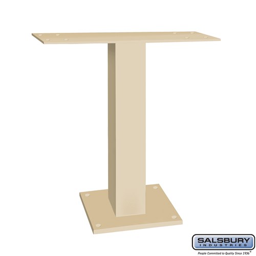 SALSBURY INDUSTRIES 19985SAN Pedestal, 22 x 24.5 x 10 Inch Size, Sandstone | CE7HXL