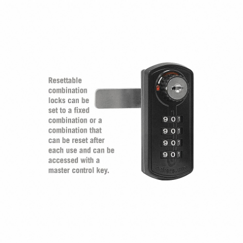 Built-in Combo Locker Locks, Right, 1 Inch Latch Bolt Projection