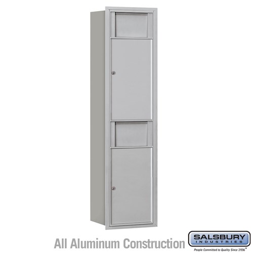 SALSBURY INDUSTRIES 3716S-2BF Horizontal Receptacle Bin, 4C, 16.375 x 56.75 x 17 Inch Size, Front Access | CE7JGJ