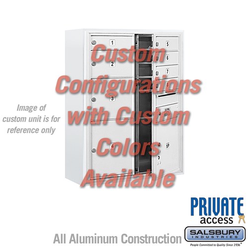 SALSBURY INDUSTRIES 3810D-CCFP Standard Horizontal MailBox, 4C, 32.25 x 38.625 x 17.5 Inch Size, 10 Door High | CE7KEJ