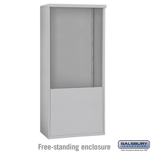SALSBURY INDUSTRIES 3911D Horizontal Mailbox Enclosure, 4C, 32.25 x 69.25 x 19 Inch Size, Free Standing | CE7EBH