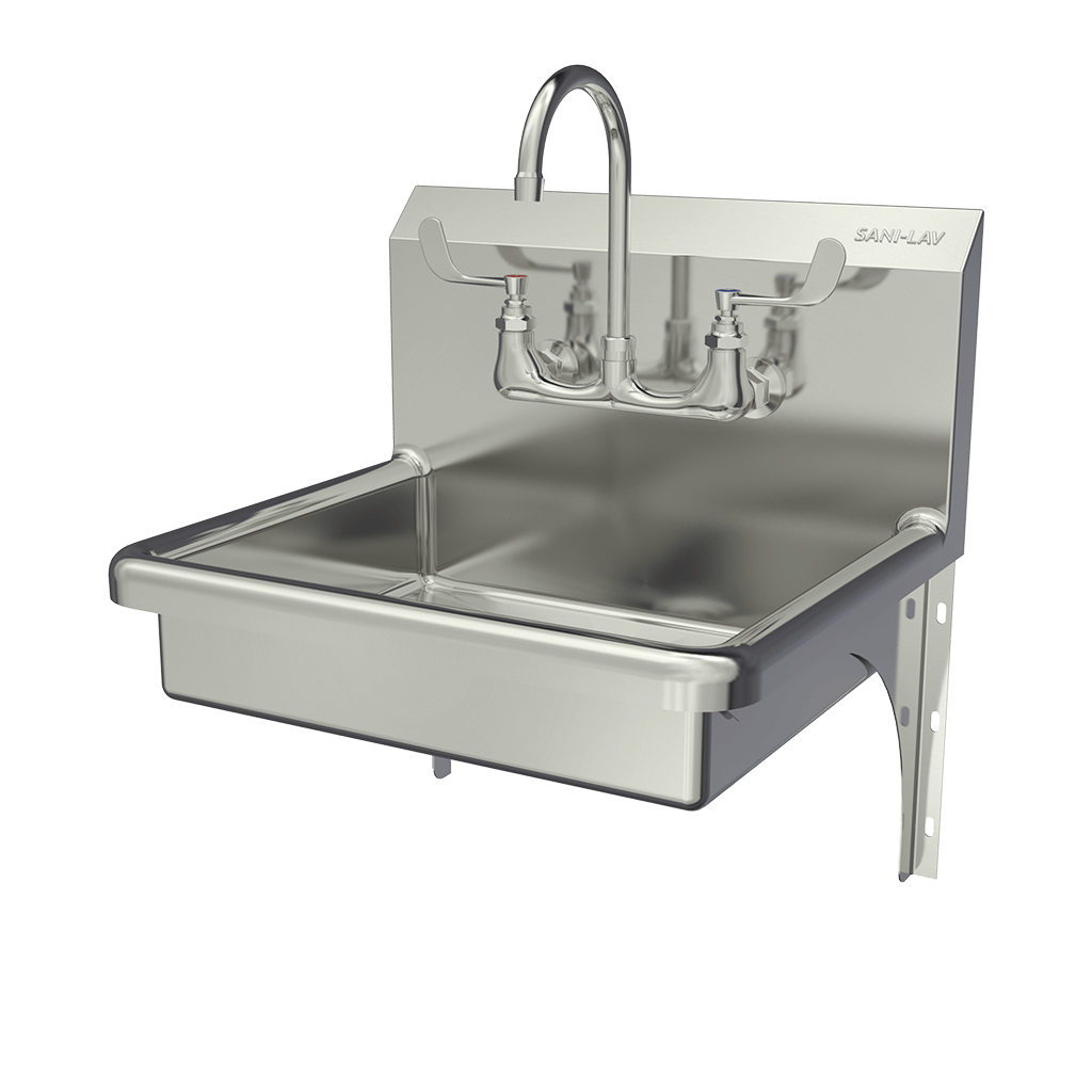 SANI-LAV 5A4F Hand Sink, 2 GPM Flow Rate, Deck, 19 Inch x 15 1/2 Inch Bowl Size | CT9VWK 48PY42