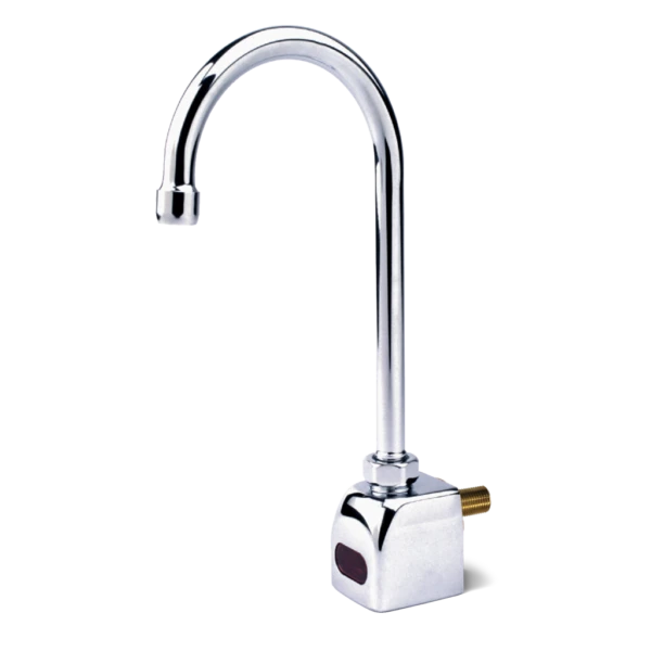 Sensor Faucet, Electronic Sensor Faucet, Cast Brass, Chrome Finish, Single-Post, Battery