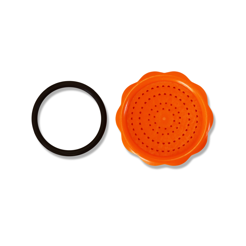 Spray Nozzle, Plastic, Orange, 2 Inch Overall Length