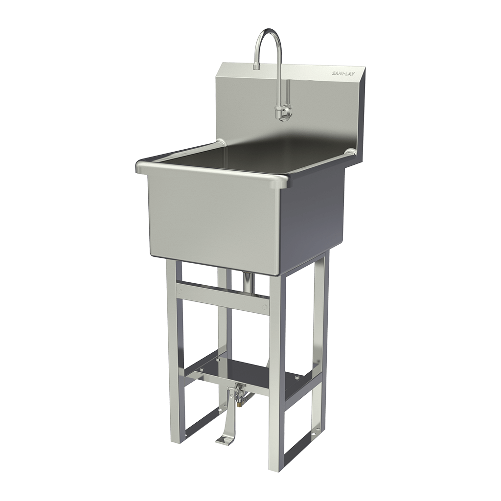 SANI-LAV U18181 Utility Sink, Sani-Lav, 45 1/2 Inch OverallHeight, 21 Inch Overall Length | CT9WBG 48UM14