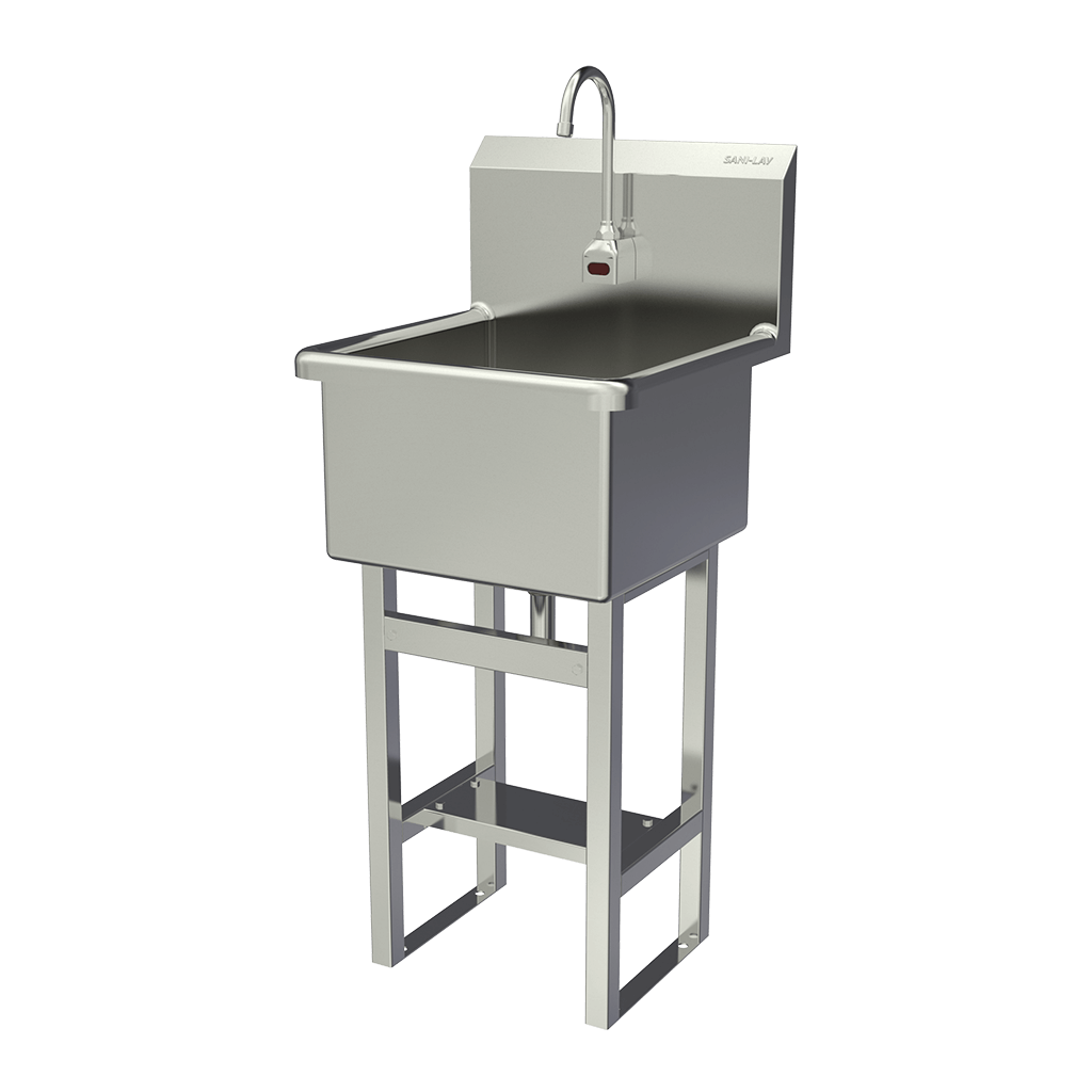 SANI-LAV U1818B Utility Sink, Sani-Lav, 45 1/2 Inch OverallHeight, 21 Inch Overall Length | CT9WBD 48UM18