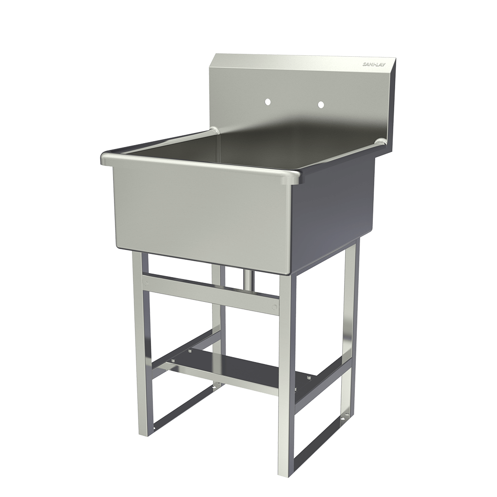 SANI-LAV U2424 Utility Sink, Sani-Lav, 45 1/2 Inch OverallHeight, 27 Inch Overall Length | CT9WBJ 48PY20