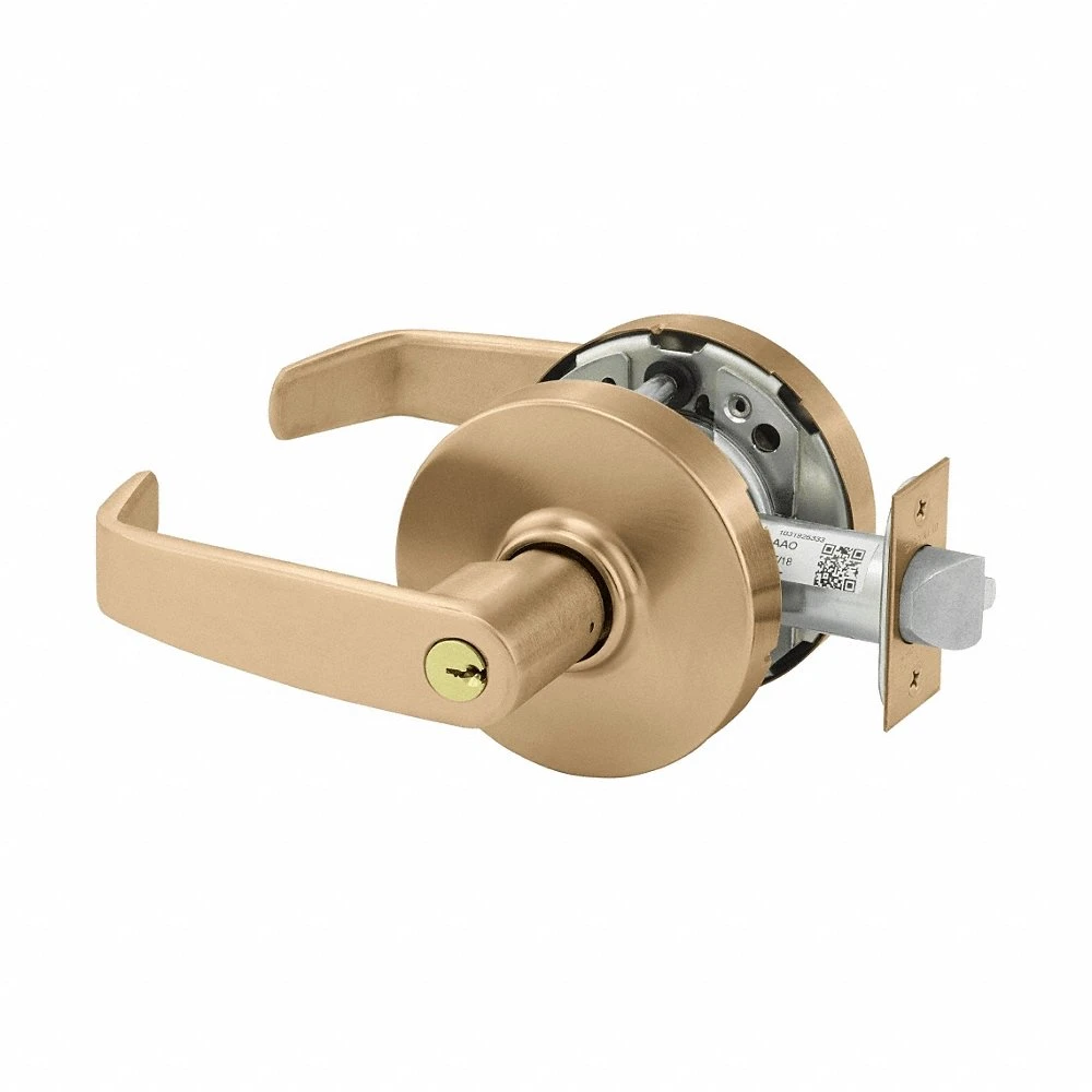 Door Lockset, Office Lever Locksets, Bronze, Interchangeable Core