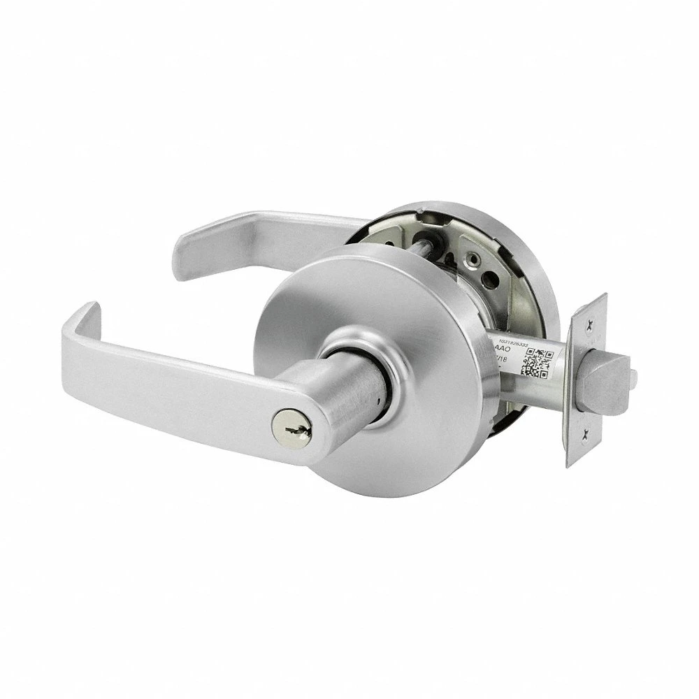 Door Lockset, Office Lever Locksets, Chrome, Interchangeable Core