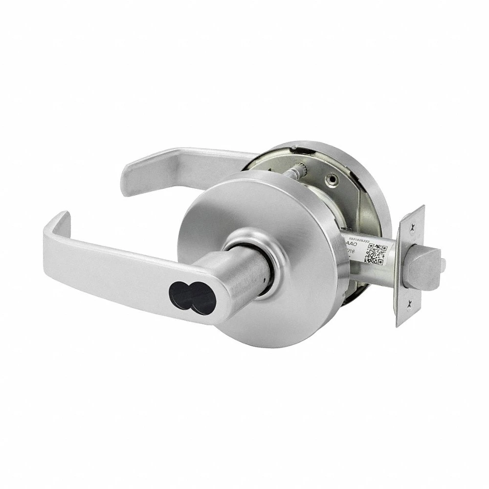 Door Lockset, Office Lever Locksets, Chrome, LFIC