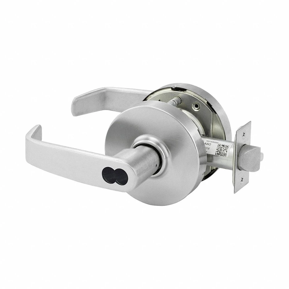 Door Lockset, Office Lever Locksets, Chrome, SFIC