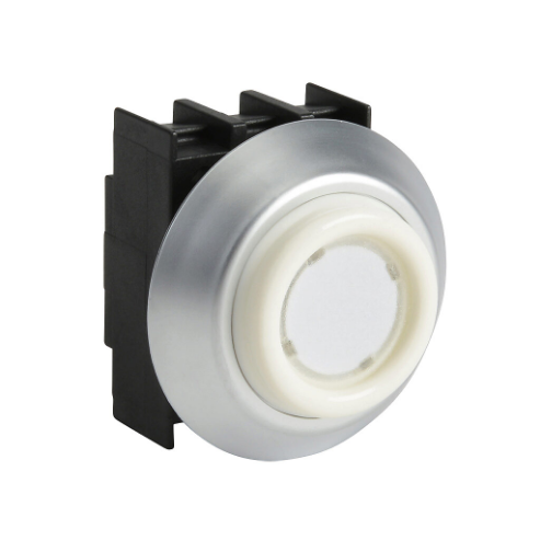 SCHMERSAL NDLWS Pushbutton, 22mm, Momentary, Operator Only, Plastic Base, Plastic Bezel, White, Extended | CV7WUM