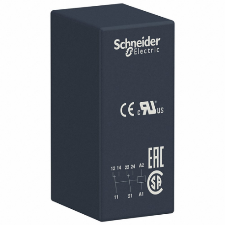 SCHNEIDER ELECTRIC RSB2A080M7 Relay, Socket Mounted, 8 A Current Rating, 220V AC, 8 Pins/Terminals, Dpdt | CP4MBF 55WM51