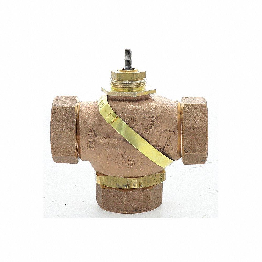 SCHNEIDER ELECTRIC VB-7314-0-4-9 Valve, 1-1/4 Inch, Sweat Union Mixing, 20 Gpm | CU2ELB 161Z40