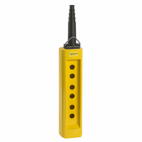 SCHNEIDER ELECTRIC XACB06 6 Button Pendant with O Ko Inch Base, 6 Holes, 0.39-0.87 Inch, Yellow | CU2ALC 48U297