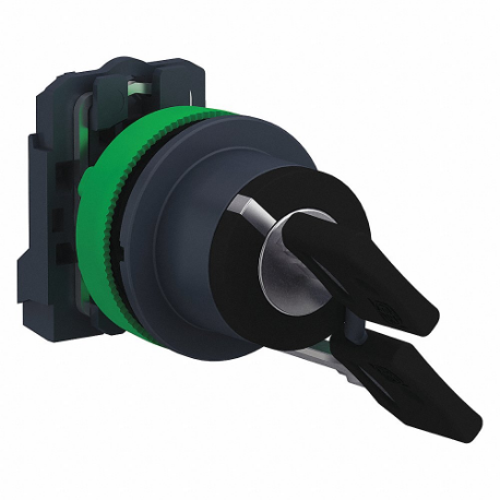 SCHNEIDER ELECTRIC XB5FG21 Selector Switch, 30 mm Size, 2 Position, Maintained/Maintained, Plastic, 1No | CU2DRR 55XA45