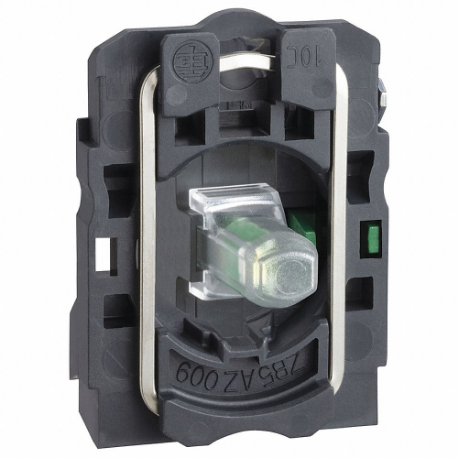 SCHNEIDER ELECTRIC ZB5AW0B31TQ Contact Assembly And Light Block, Green, 1No, Transformer, 24VAC/Dc, Led | CU2AKL 55WJ89