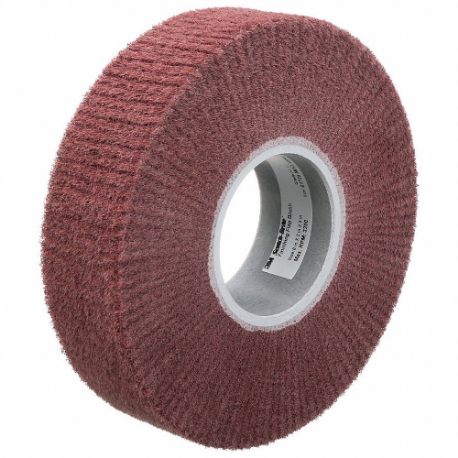 SCOTCH-BRITE 7000144597 Finishing Flap Brush, 6 Inch Dia x 2 Inch W, 2 Inch Arbor, Aluminum Oxide, Fine, CF-FB | CU2JMZ 476X29