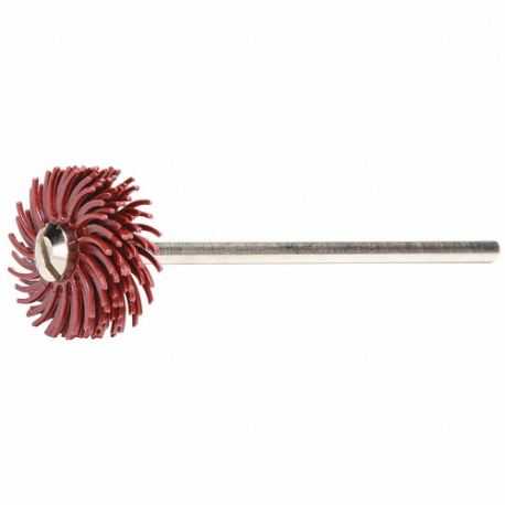 Radial Bristle Disc, 9/16 Inch Brush Dia., 220 Abrasive Grit, Ceramic