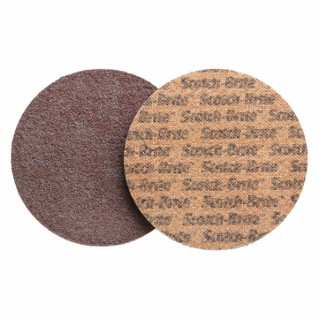 SCOTCH-BRITE 7100075887 Hook-and-Loop Surface Conditioning Disc, 2 Inch Dia, Aluminum Oxide, Coarse, Coarse | CU2HVX 45EL38