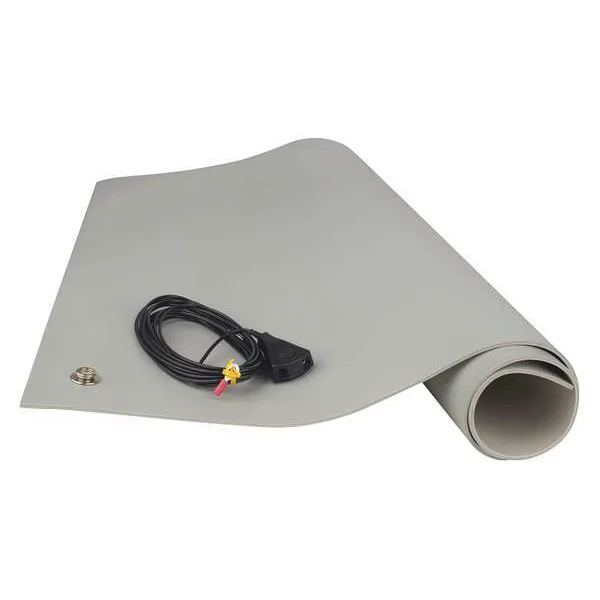Dissipative Floor Mat, Gray, 4 x 6 ft