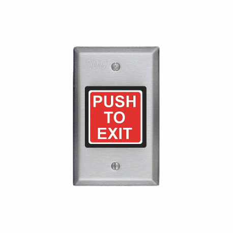SDC 423U Push To Exit Button, Push To Exit, Spdt, 3 | CU2KVE 45LY13