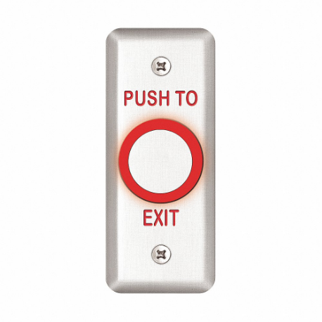 SDC 463NU Exit Push Button, Push To Exit, Maintained | CU2KTH 45LY15