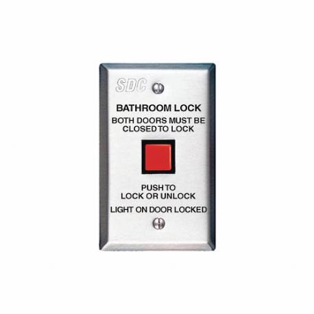 SDC CB401-AU Bathroom Lock, Co mmunicating Bath Push Switch, SPDT | CU2KUF 45LY35