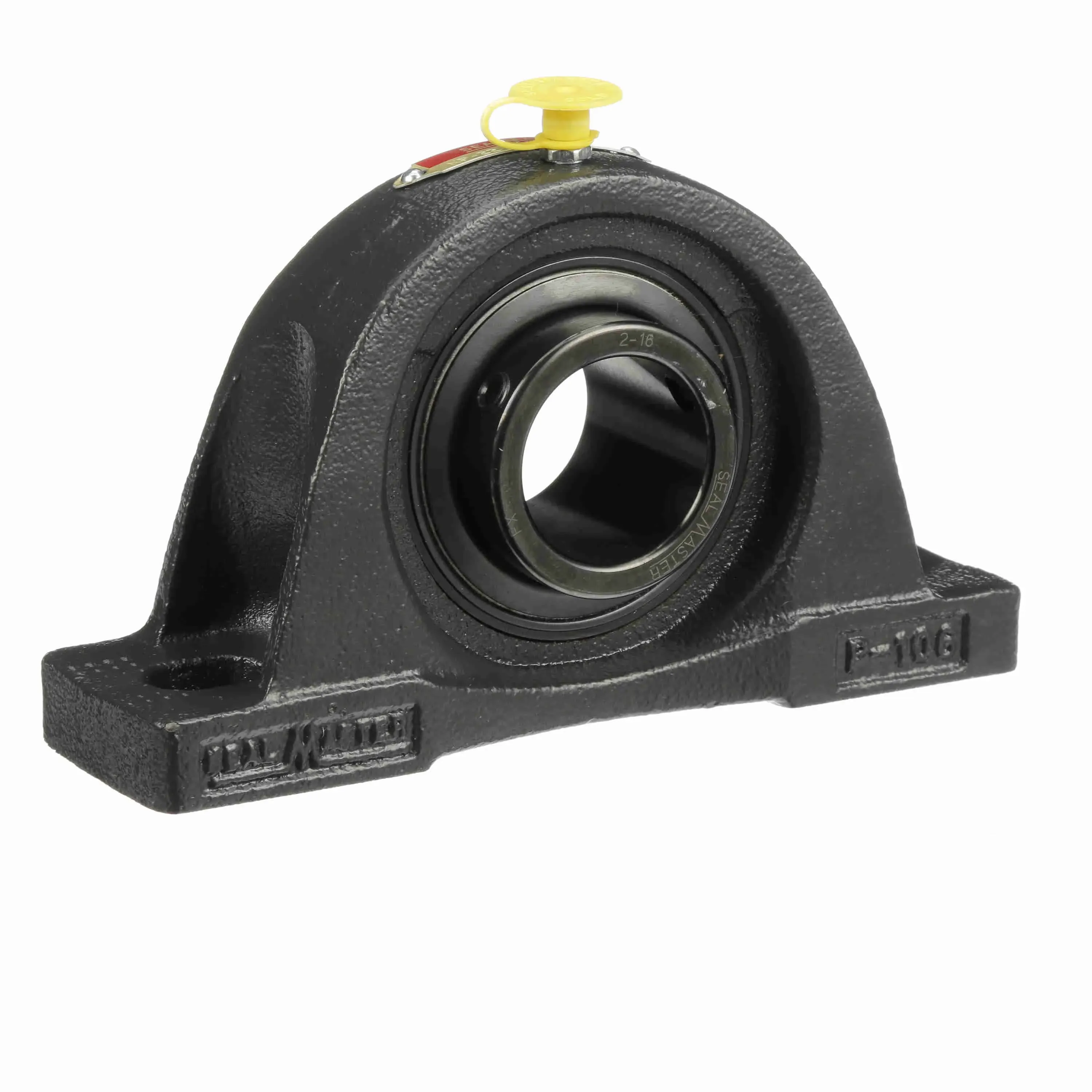 SEALMASTER NP-22 Pillow Block Bearing, 1 3/8 Inch Bore, Cast Iron, Set Screws, 1 7/8 Inch Shaft Height | CU2KXP 44A396