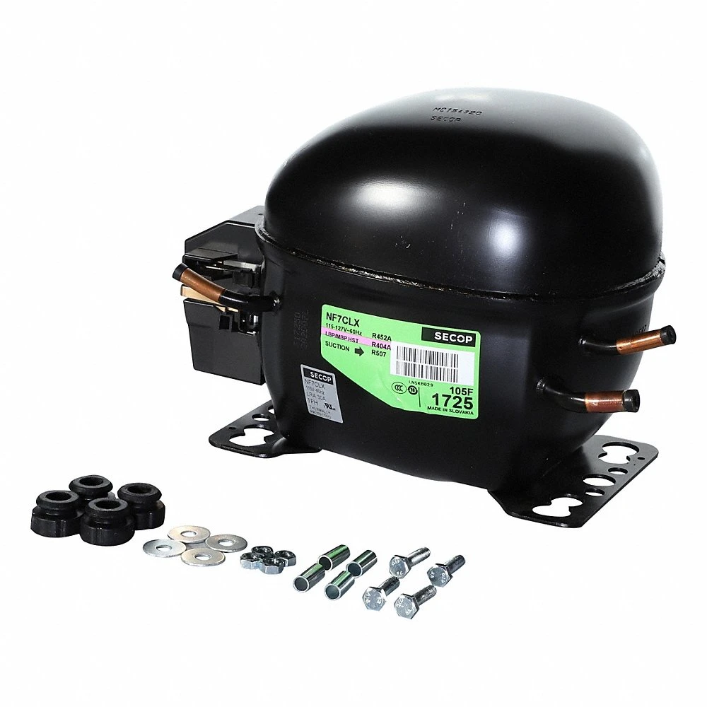 Compressor, Reciprocating, 2,789 BtuH Cooling, 3/10 HP, 1/4 Inch Connection Size