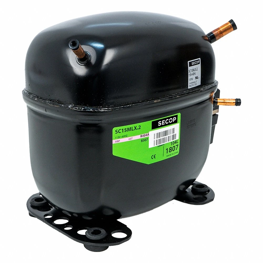 Compressor, Reciprocating, 5,120 BtuH Cooling, 3/4 HP, 1/4 Inch Connection Size