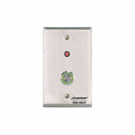 SECURITRON PB4L-2 Push To Exit Button, Single Gang, Momentary | CU2LPD 45CG58
