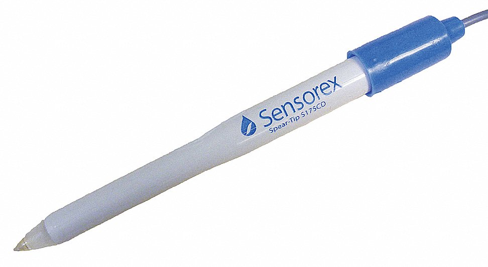 SENSOREX S175CD/BNC Electrode, Ph Electrode, Ph, 0 - 14 Ph, 0 Deg To 80 Deg C, Epoxy, Bnc, Spear Tip | CU2MAT 16Y954