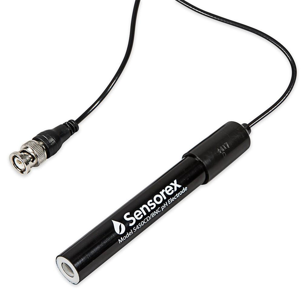 SENSOREX S450CD/BNC Electrode, Ph Electrode, Ph, 0 - 14 Ph, 0 Deg To 80 Deg C, Epoxy, Bnc, Flat, 15 mm Dia | CU2MAP 16Y970