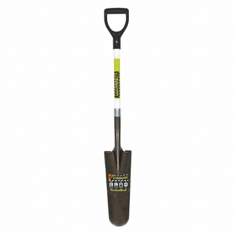 SEYMOUR MIDWEST 49752GRA STRUCTRON Drain Spade, 29 Inch Handle Length, 5 1/2 Inch Blade Width, 14 Inch Blade Length | CU2MKY 49DG93