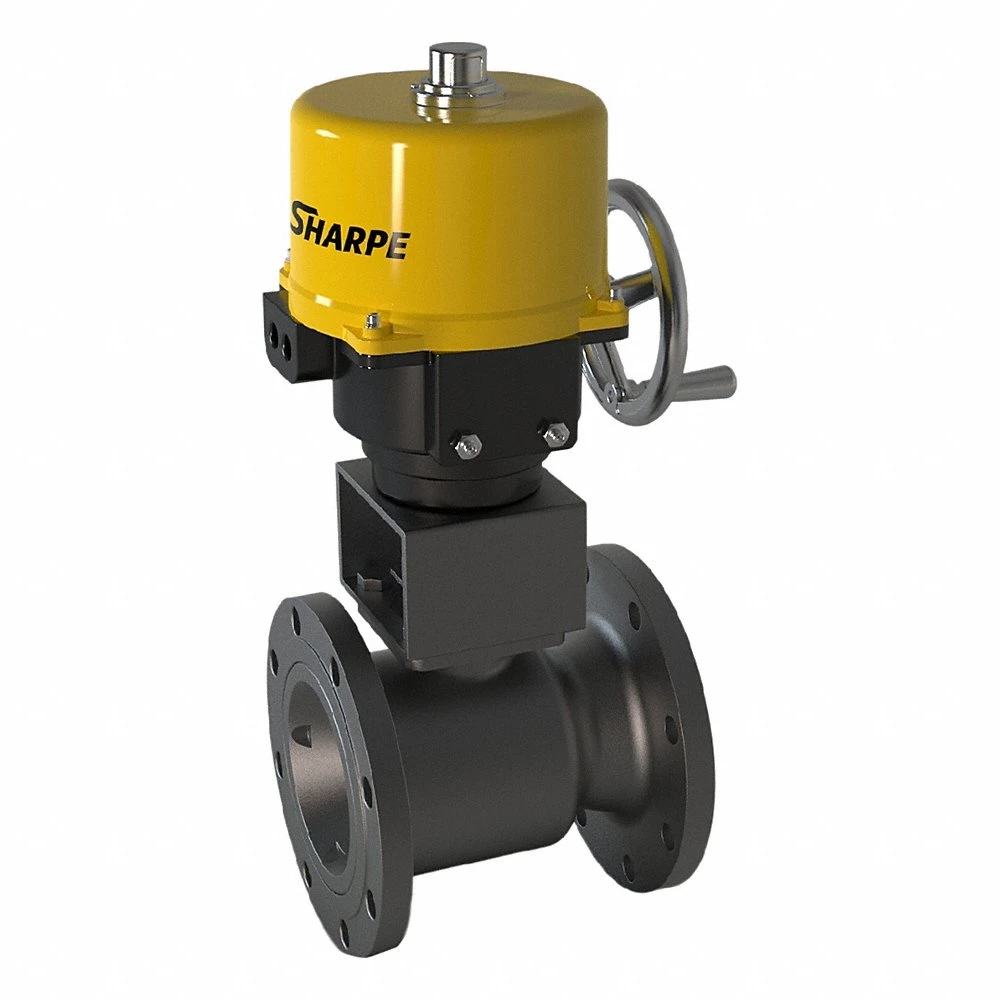 Electrically Actuated Two-Way Ball Valve, 6 Inch, Carbon Steel, 120V, Flange x Flange