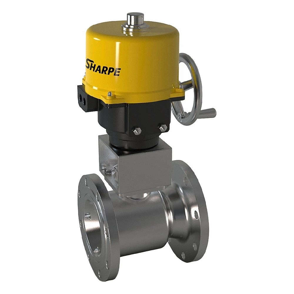 Electrically Actuated Two-Way Ball Valve, 6 Inch, CF8M Stainless Steel, 120V, One-Piece