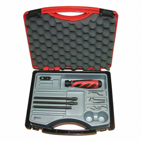 SHAVIV 155-90085 Deburring Tool Set, High Speed Steel/Plastic, N/A | CU2PNX 45NX88