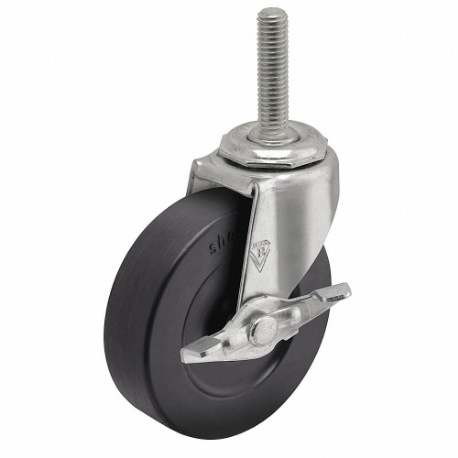 SHEPHERD CASTER PRE20507ZN-3RB NSF-Listed Sanitary Threaded Stem Caster, 2 Inch Wheel Dia, 80 lbs, 1 Inch Stem | CU2PZQ 60FA27