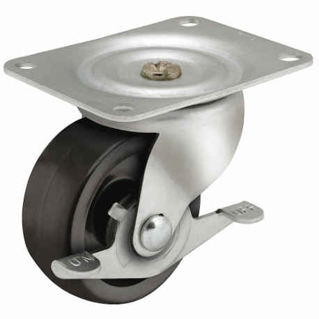SHEPHERD CASTER PSQ25115ZN-3EB Economy Sanitary Plate Caster | CU2QAL 60EZ06