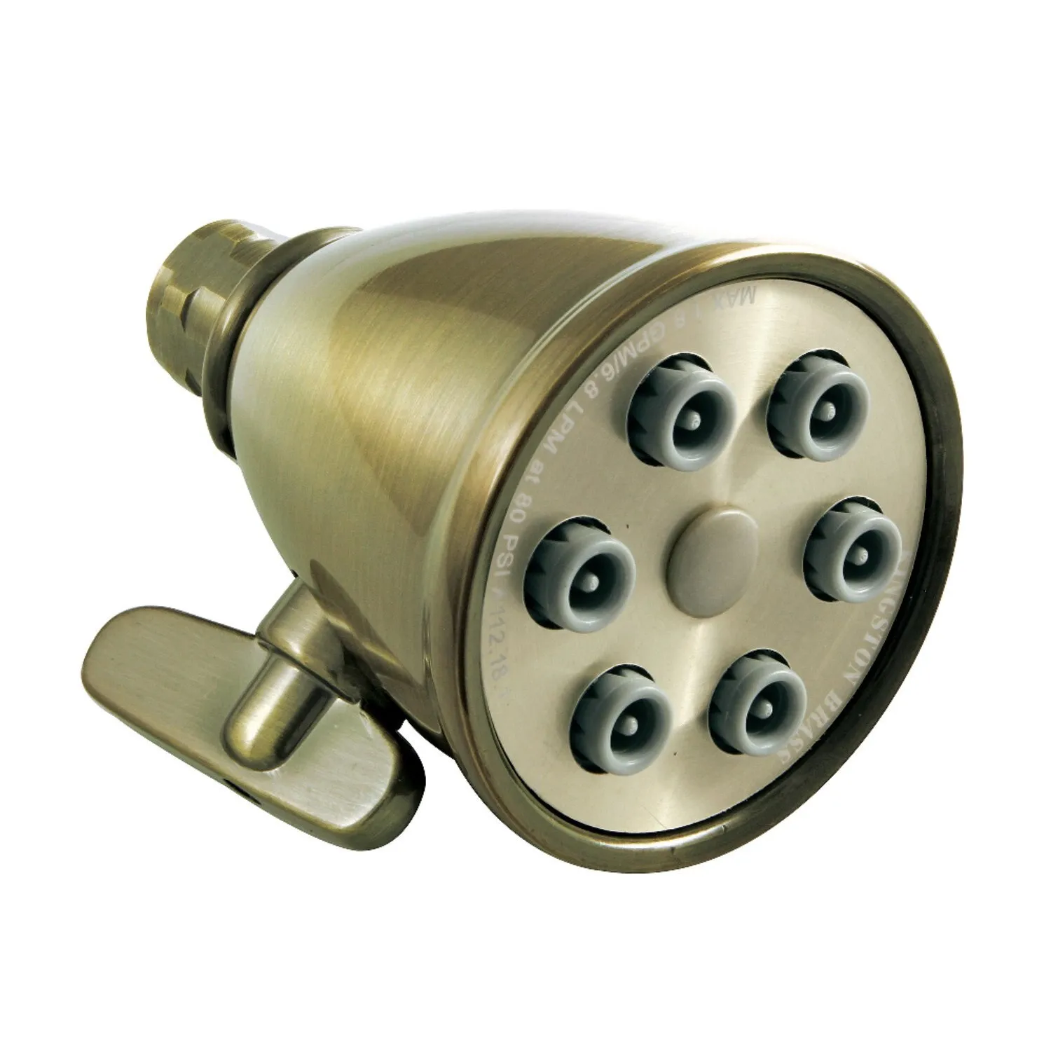 Shower Head, Antique Brass, Wall Mount