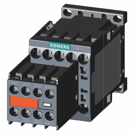 SIEMENS 3RT20171BB443MA0 Iec Magnetic Contactor, 24 V Dc Coil Volts, 12 A, 2No/2Nc | CU2TFH 13Y554