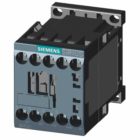 SIEMENS 3RT20161AB01 Iec Magnetic Contactor, 24 VAC Coil Volts, 9 A, 1No | CU2TFA 13Y531