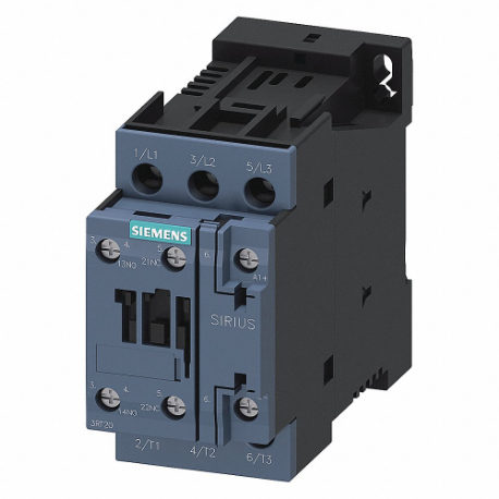 SIEMENS 3RT20241BF40 Power Contactor, 110 V DC Coil Volts, 12 A Full Load Amps-Inductive, 1No/1Nc | CU2THZ 56JW63